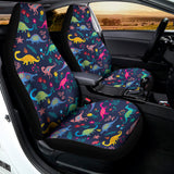 Cute Dino Floral Pattern Print Universal Fit Car Seat Covers 102422