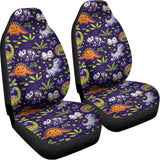 Cute Dino Halloween Pattern Print Universal Fit Car Seat Covers 102422