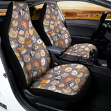 Cute Dog Emoji Pattern Print Universal Fit Car Seat Covers 102422