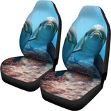 Cute Dolphins In The Ocean Print Universal Fit Car Seat Covers 102422