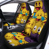 Cute Emoji Pattern Print Universal Fit Car Seat Covers 102422