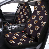 Cute English Bulldog Pattern Print Universal Fit Car Seat Covers 102422