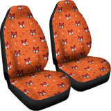 Cute Fox Pattern Print Universal Fit Car Seat Covers 102422