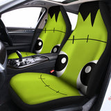 Cute Frankenstein Face Print Universal Fit Car Seat Covers 102422