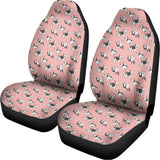 Cute French Bulldog Puppy Pattern Print Universal Fit Car Seat Covers 102422