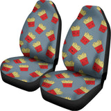Cute French Fries Pattern Print Universal Fit Car Seat Covers 102422