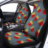Cute French Fries Pattern Print Universal Fit Car Seat Covers 102422