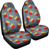 Cute French Fries Pattern Print Universal Fit Car Seat Covers 102422