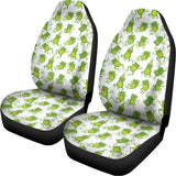 Cute Frog Pattern Print Universal Fit Car Seat Covers 102422