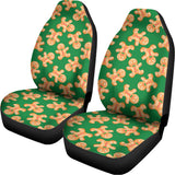 Cute Gingerbread Man Pattern Print Universal Fit Car Seat Covers 102422