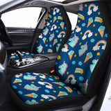 Cute Girly Unicorn Pattern Print Universal Fit Car Seat Covers 102422