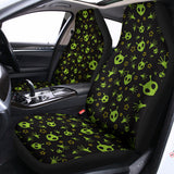 Cute Green Alien Pattern Print Universal Fit Car Seat Covers 102422