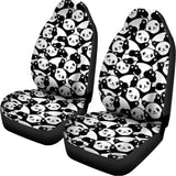Cute Happy Panda Pattern Print Universal Fit Car Seat Covers 102422