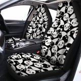 Cute Happy Panda Pattern Print Universal Fit Car Seat Covers 102422