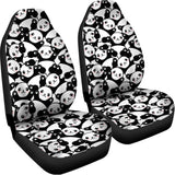 Cute Happy Panda Pattern Print Universal Fit Car Seat Covers 102422