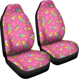 Cute Ice Cream Pattern Print Universal Fit Car Seat Covers 102422