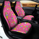 Cute Ice Cream Pattern Print Universal Fit Car Seat Covers 102422