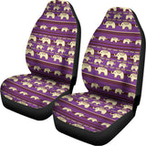 Cute Indian Tribal Elephant Print Universal Fit Car Seat Covers 102422