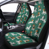 Cute Jack Russell Terrier Pattern Print Universal Fit Car Seat Covers 102422