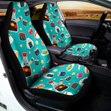 Cute Japanese Sushi Pattern Print Universal Fit Car Seat Covers 102422