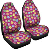Cute Macaron Pattern Print Universal Fit Car Seat Covers 102422