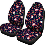Cute Merry Christmas Pattern Print Universal Fit Car Seat Covers 102422