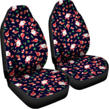 Cute Merry Christmas Pattern Print Universal Fit Car Seat Covers 102422