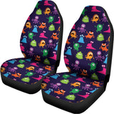 Cute Monster Pattern Print Universal Fit Car Seat Covers 102422