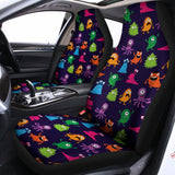 Cute Monster Pattern Print Universal Fit Car Seat Covers 102422