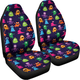Cute Monster Pattern Print Universal Fit Car Seat Covers 102422