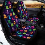 Cute Monster Pattern Print Universal Fit Car Seat Covers 102422