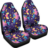 Cute Night Star Unicorn Pattern Print Universal Fit Car Seat Covers 102422