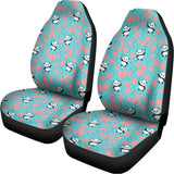 Cute Panda And Balloon Pattern Print Universal Fit Car Seat Covers 102422