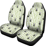 Cute Panda And Bamboo Pattern Print Universal Fit Car Seat Covers 102422