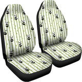 Cute Panda And Bamboo Pattern Print Universal Fit Car Seat Covers 102422