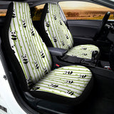 Cute Panda And Bamboo Pattern Print Universal Fit Car Seat Covers 102422
