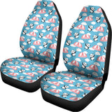 Cute Panda And Parachute Pattern Print Universal Fit Car Seat Covers 102422