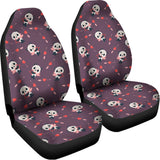 Cute Panda Cupid Valentine Pattern Print Universal Fit Car Seat Covers 102422
