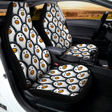 Cute Penguin Face Pattern Print Universal Fit Car Seat Covers 102422