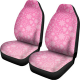 Cute Pink Breast Cancer Pattern Print Universal Fit Car Seat Covers 102422