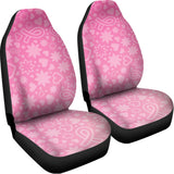 Cute Pink Breast Cancer Pattern Print Universal Fit Car Seat Covers 102422