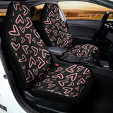 Cute Pink Heart Pattern Print Universal Fit Car Seat Covers 102422
