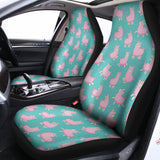 Cute Pink Llama Pattern Print Universal Fit Car Seat Covers 102422