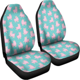 Cute Pink Llama Pattern Print Universal Fit Car Seat Covers 102422