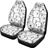 Cute Polar Bear Pattern Print Universal Fit Car Seat Covers 102422