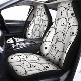 Cute Polar Bear Pattern Print Universal Fit Car Seat Covers 102422