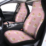 Cute Polka Dot Baby Bear Pattern Print Universal Fit Car Seat Covers 102422