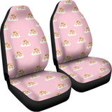 Cute Polka Dot Baby Bear Pattern Print Universal Fit Car Seat Covers 102422