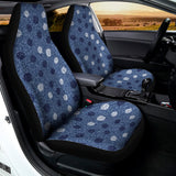 Cute Polka Dot Denim Jeans Pattern Print Universal Fit Car Seat Covers 102422