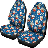 Cute Popcorn Box Pattern Print Universal Fit Car Seat Covers 102422